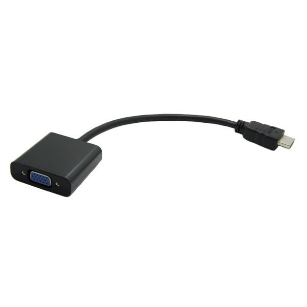 VALUE HDMI (Stecker) auf VGA (Buchse) Adapter, 1080p, 15 cm, für Notebooks, Projektoren, Displays