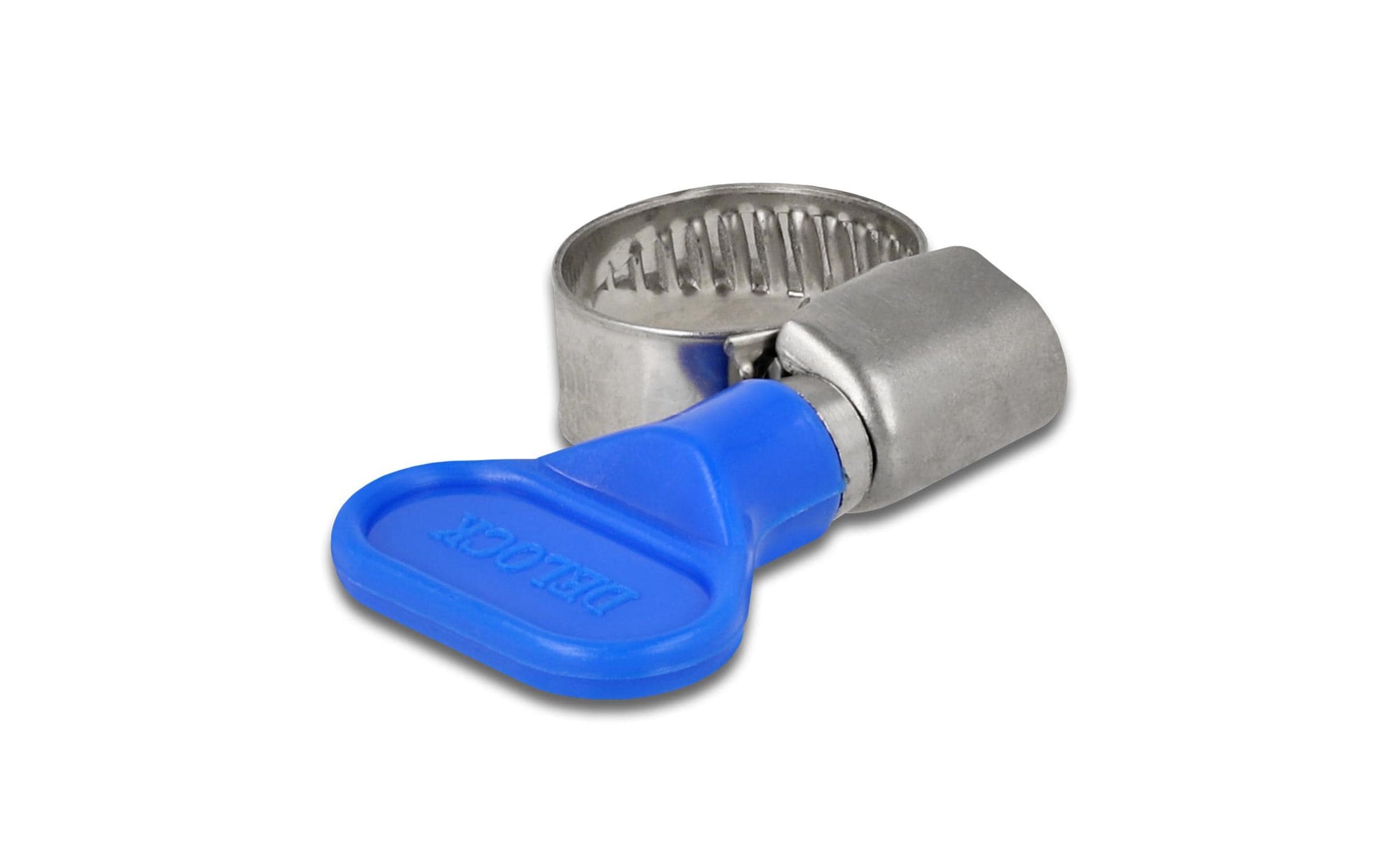 DeLOCK Schlauchschelle (Schraubklemme) – Ø 10–16 mm, Breite 9 mm, Blau, Kunststoff/Edelstahl, 10 Stk.