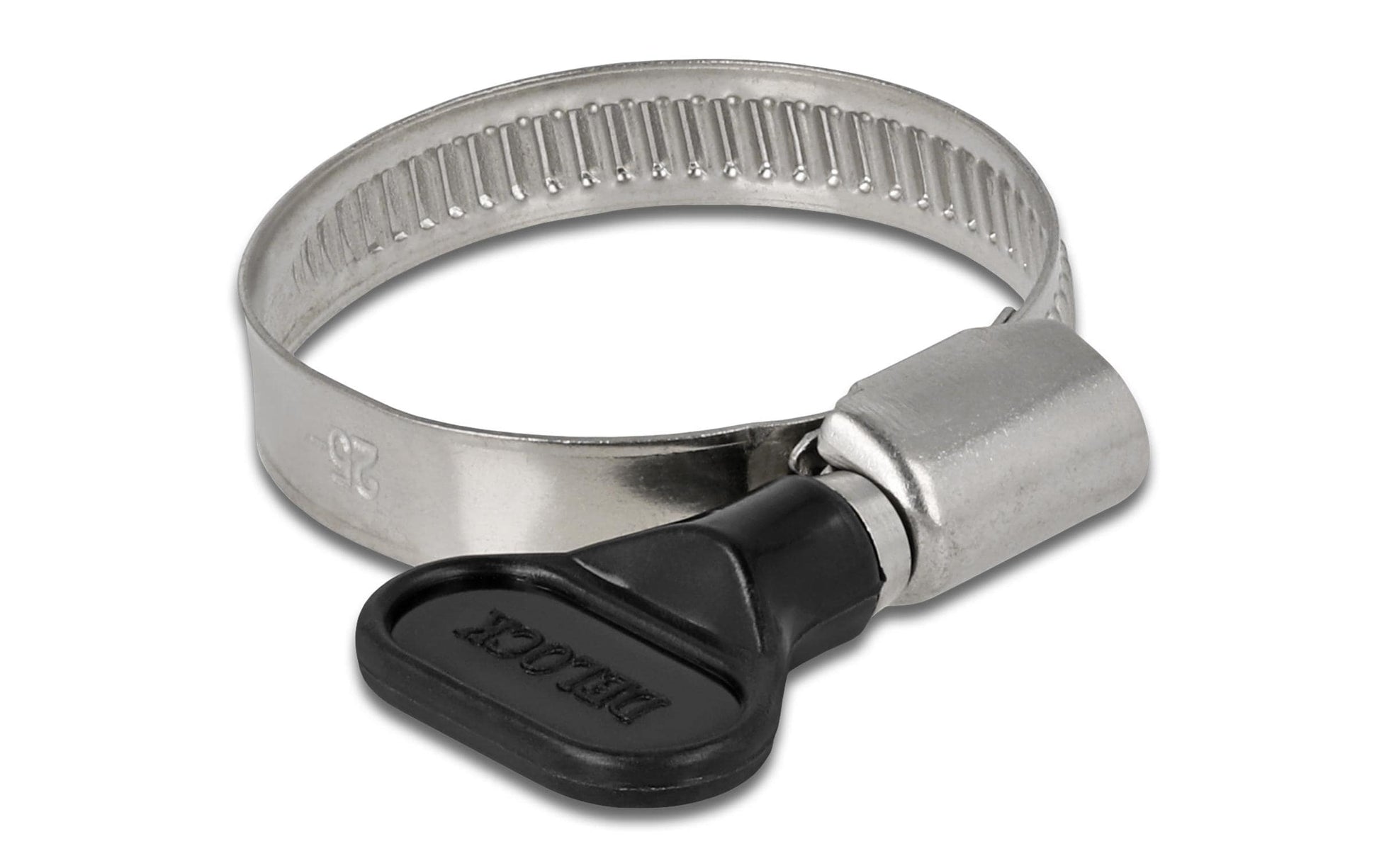 DeLOCK Schlauchschellen – Ø 25–40 mm, 9 mm, Kunststoff/Edelstahl, Schwarz, 10 Stk.