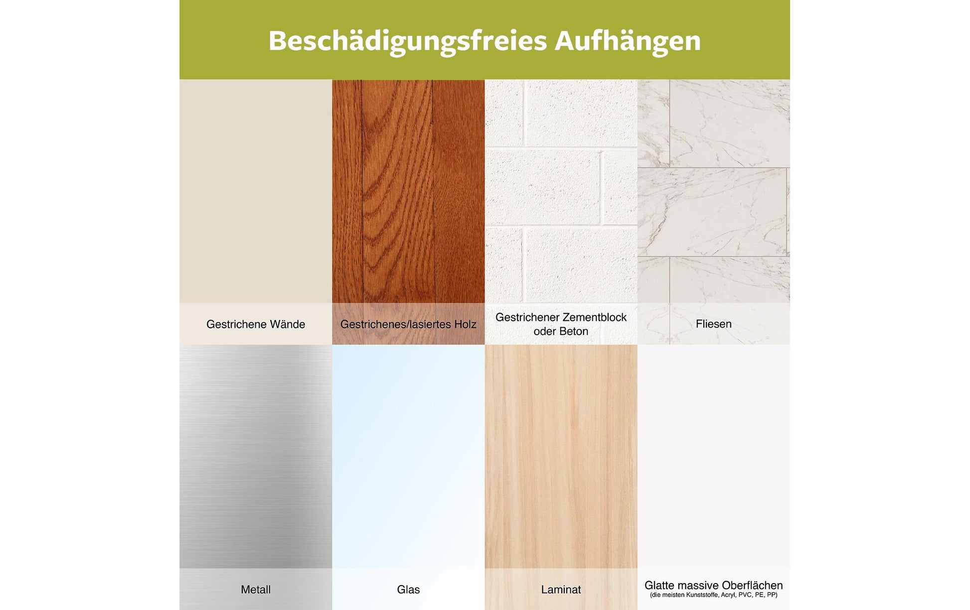Command Klebestreifen (Montage) – Weiss, 1,8 kg Tragkraft, 4 Stück