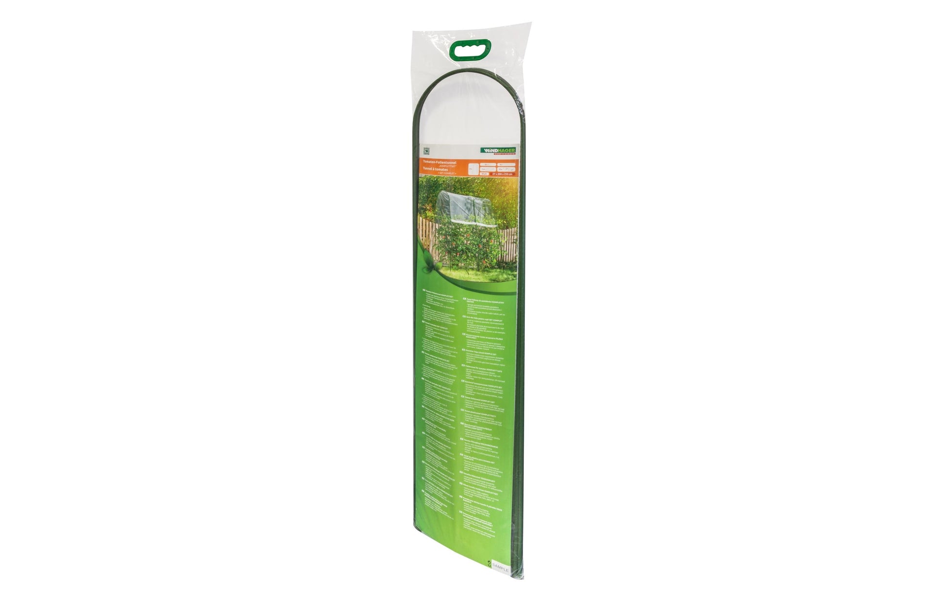 Windhager Tomaten-Folientunnel-Set – 27 × 200 × 270 cm, Folie, Transparent