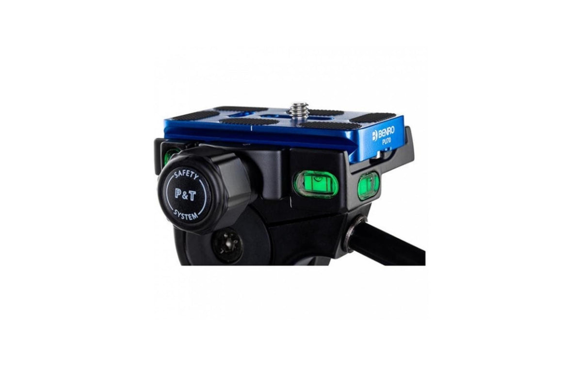 Benro HD2A 3-Wege-Stativkopf – 8 kg Traglast, 1/4" Gewinde, 360° – Schwarz