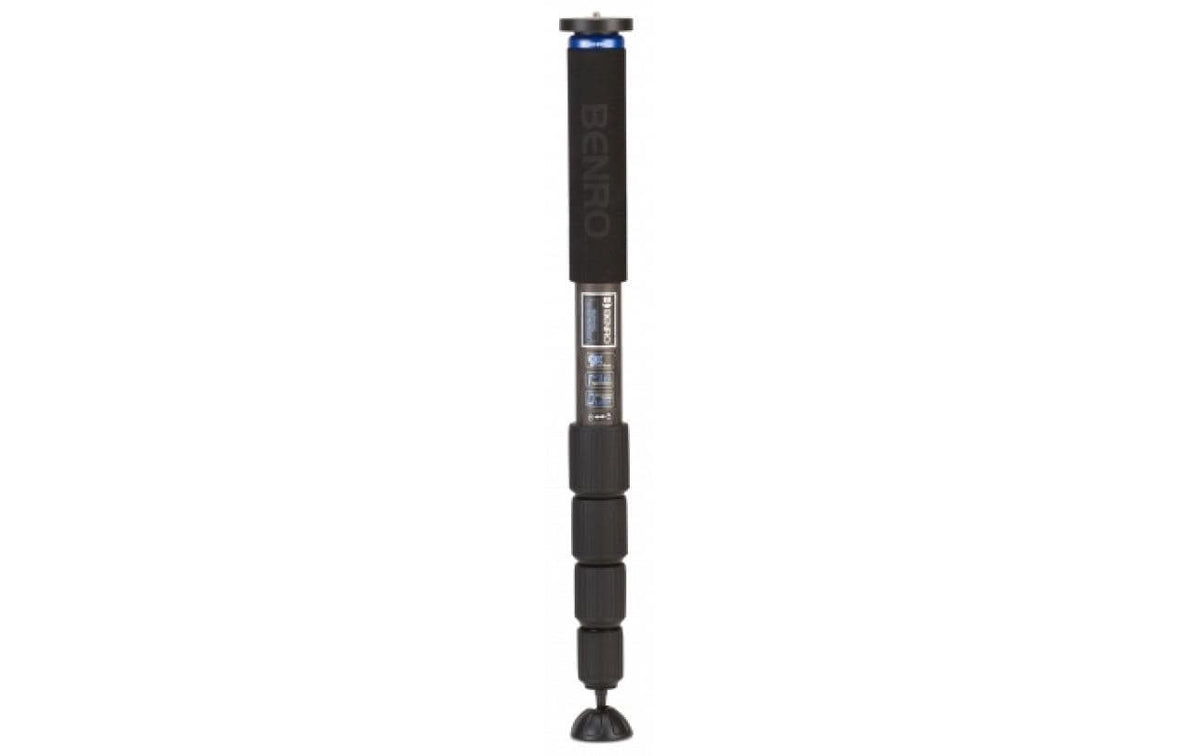 Benro Mach3 MMA49C Einbeinstativ – bis 186 cm – 20 kg, Karbon, 5 Sektionen, 3/8" Gewinde