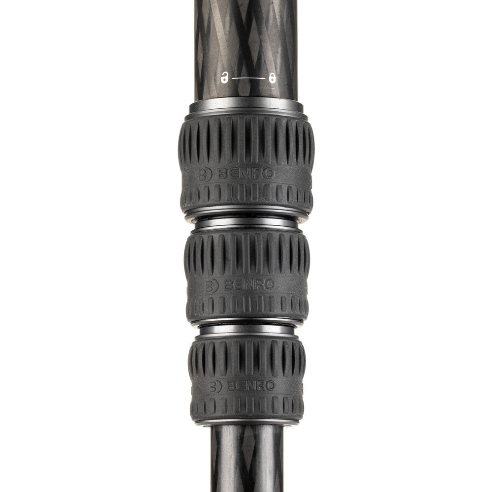 Benro TMTH44C Mammoth Carbon Dreibeinstativ – 160 cm, 25 kg Traglast – 57 cm eingeklappt – 1/4" & 3/8" Gewinde
