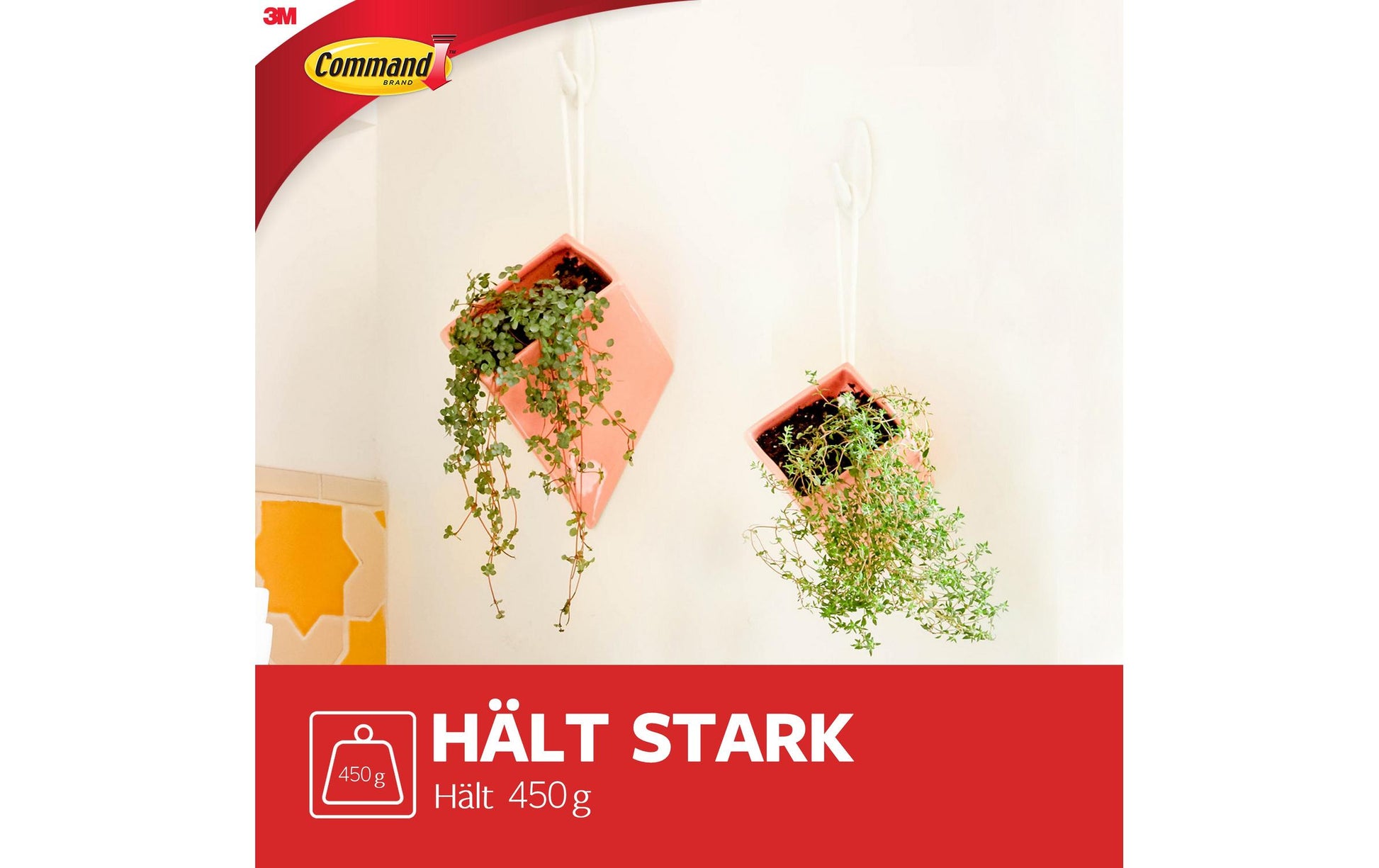 3M Designer Haken – Kunststoff – Weiss – Selbstklebend – 0,45 kg – 2 Stück