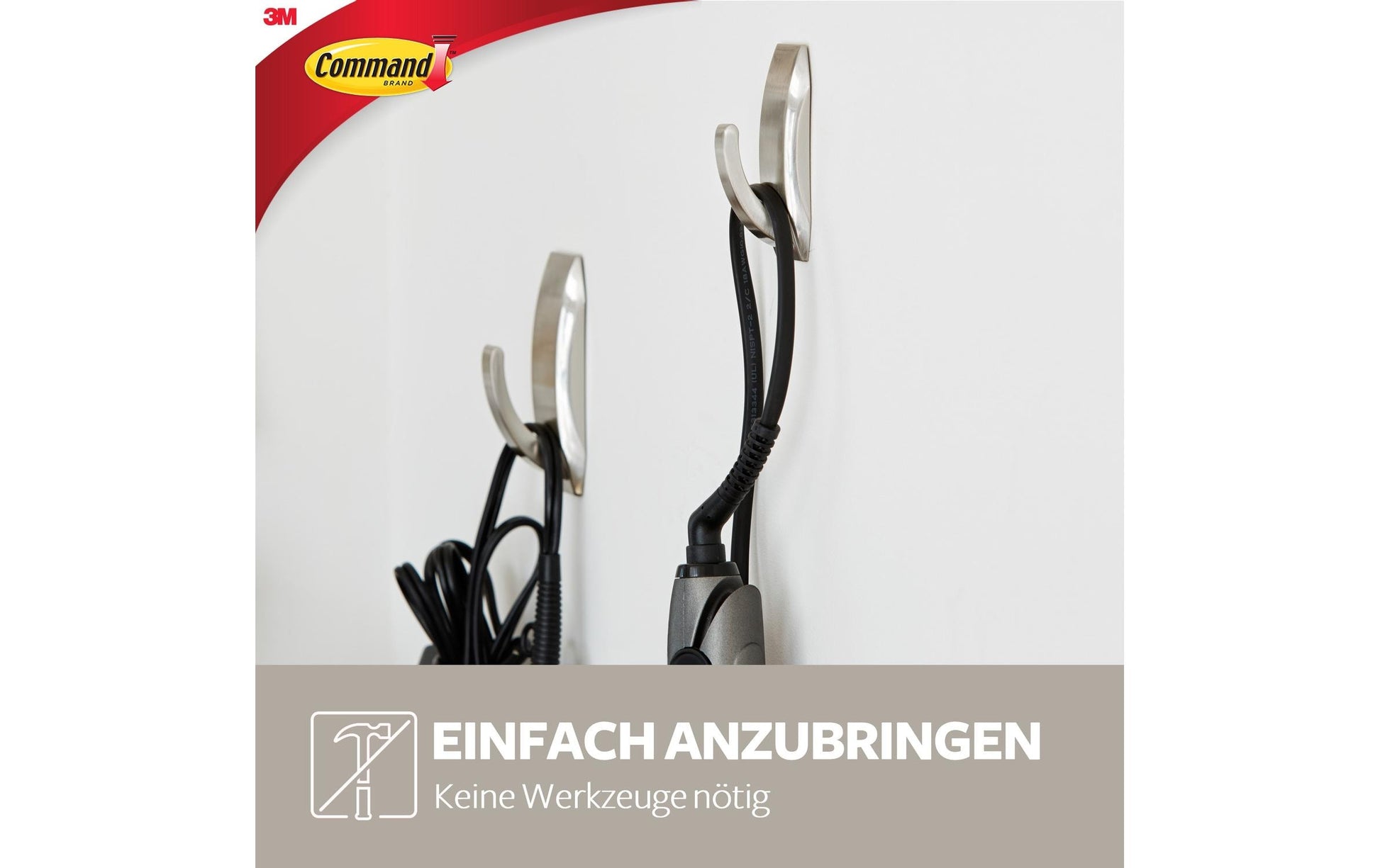 3M Command Haken – Metall – Silber – 1,3 kg