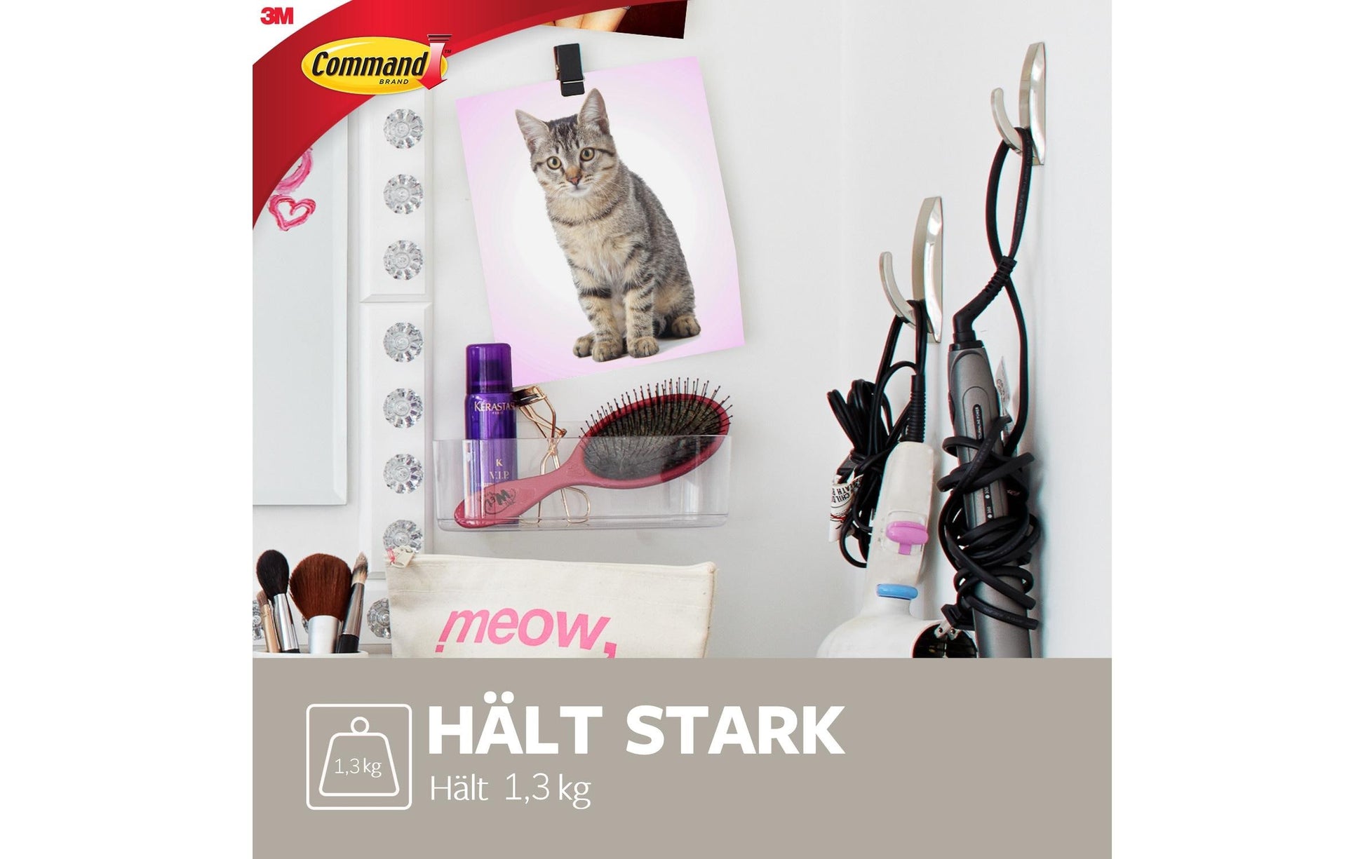 3M Command Haken – Metall – Silber – 1,3 kg