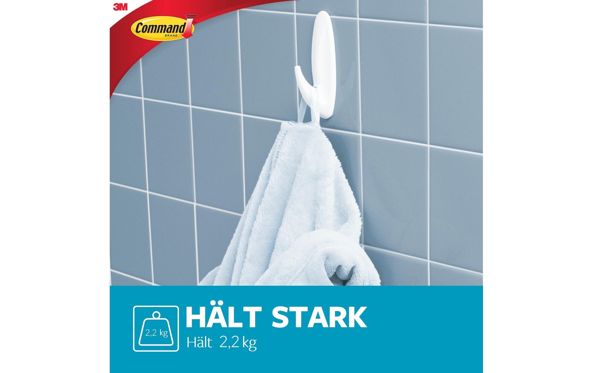 3M Command Haken – Kunststoff – Weiss – 2,2 kg