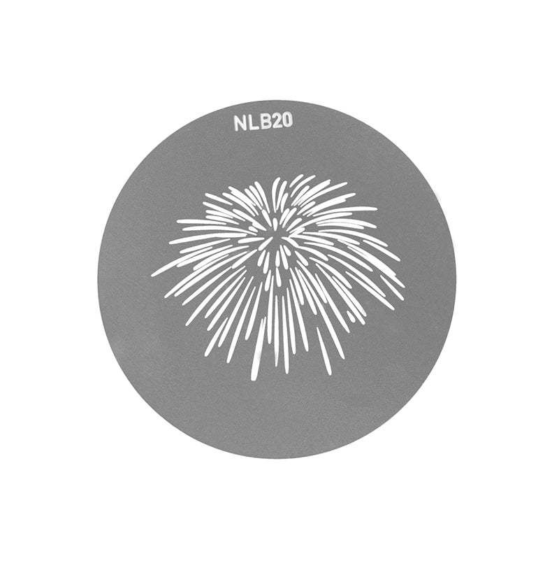 Nanlite AS-GB-B-SET2 Gobo-Set – 110 × 110 × 10 mm, Diffusor – für Forza 200, Forza 300, Forza 300B und andere – 10e