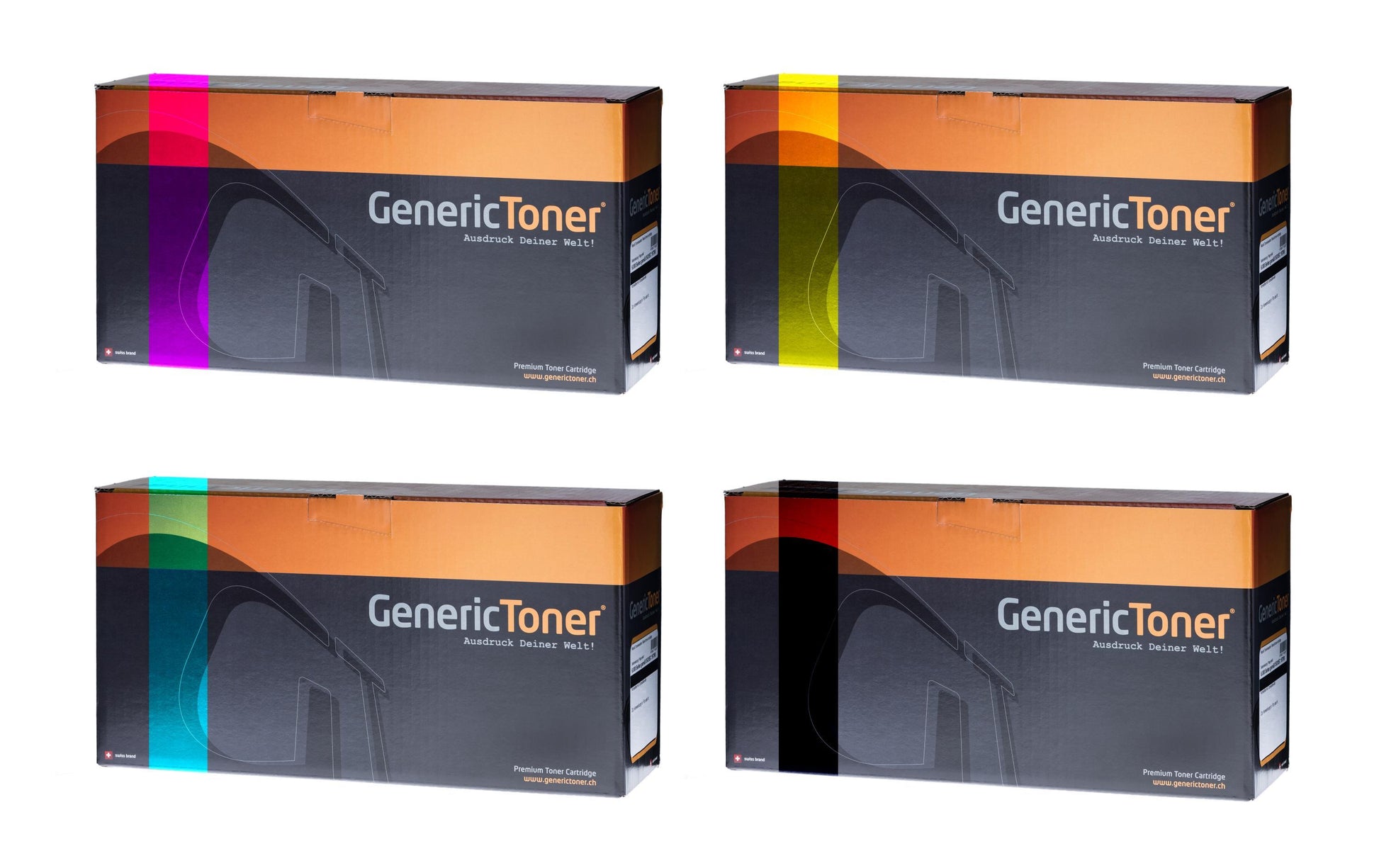 GenericToner – Toner-Multipack TN-243 – BK/C/M/Y, 2300 Seiten – für Brother HL-L3210/30/70 und andere