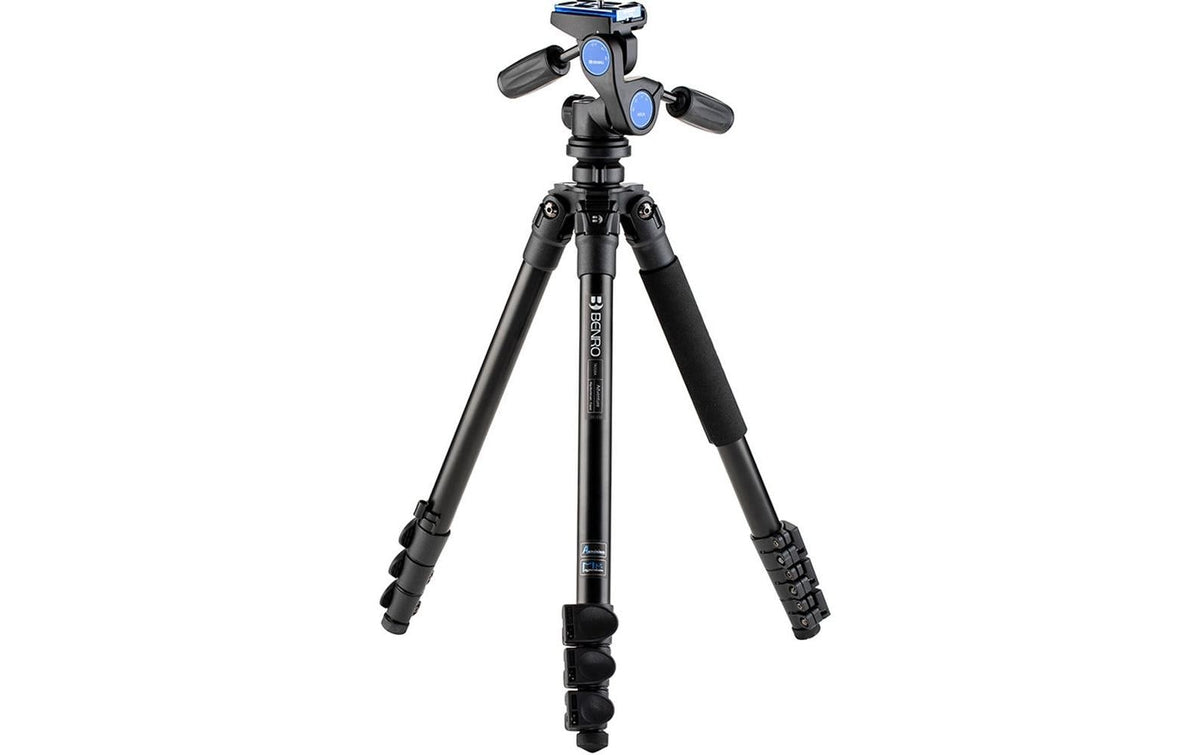 Benro TAD28AHD2 Adventure Dreibeinstativ – Aluminium, 4 Sektionen, Flip-Lock – bis 156 cm, Traglast 12 kg