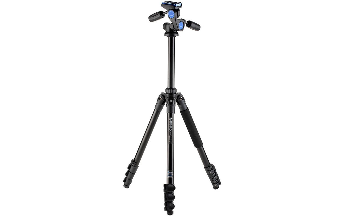 Benro TAD28AHD2 Adventure Dreibeinstativ – Aluminium, 4 Sektionen, Flip-Lock – bis 156 cm, Traglast 12 kg