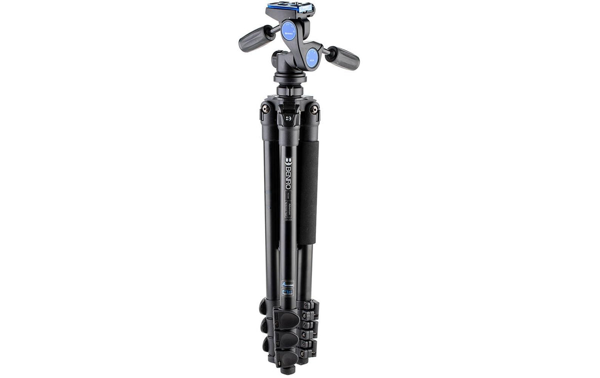Benro TAD28AHD2 Adventure Dreibeinstativ – Aluminium, 4 Sektionen, Flip-Lock – bis 156 cm, Traglast 12 kg