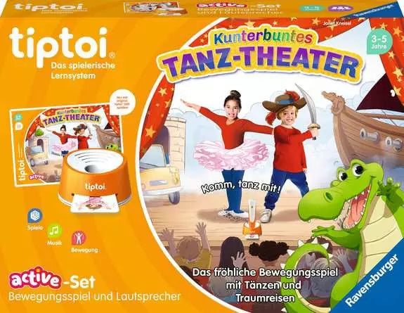 Ravensburger active Set Tanz-Theater22 – Brettspiel, 1–6 Spieler, ab 3 Jahren, 10 Min., DE