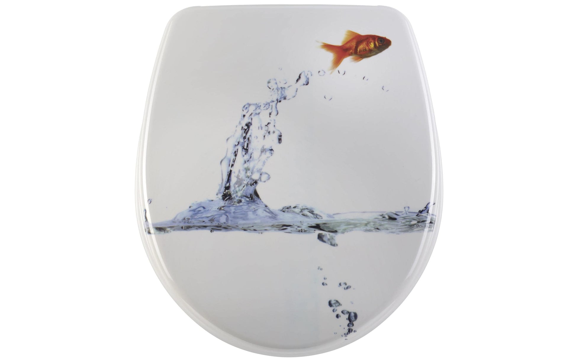 Diaqua WC-Sitz – Kunststoff, weiss, verlängert, mit Deckel, Absenkautomatik, 37,5 × 46 cm