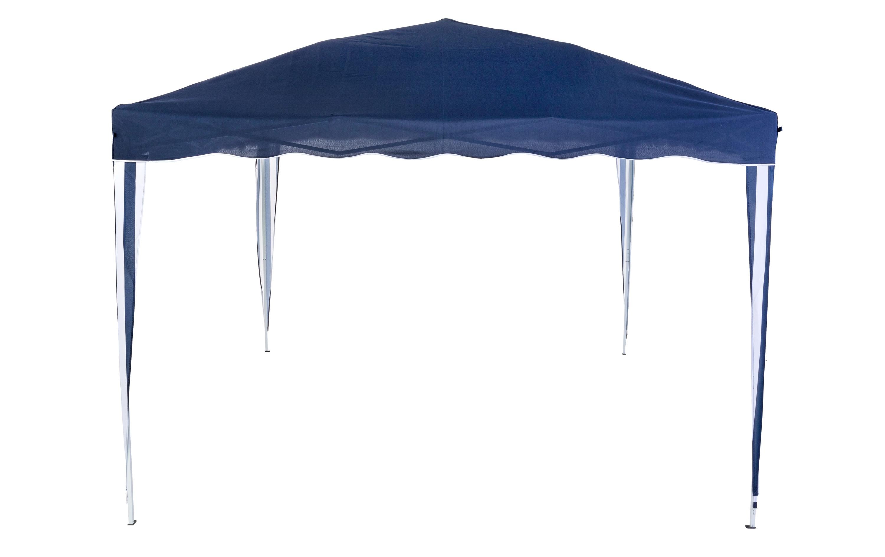 Cocon Pavillon 3 × 3 m – 260 cm hoch, blau/weiss, spritzwasserdicht, für Aussenbereich