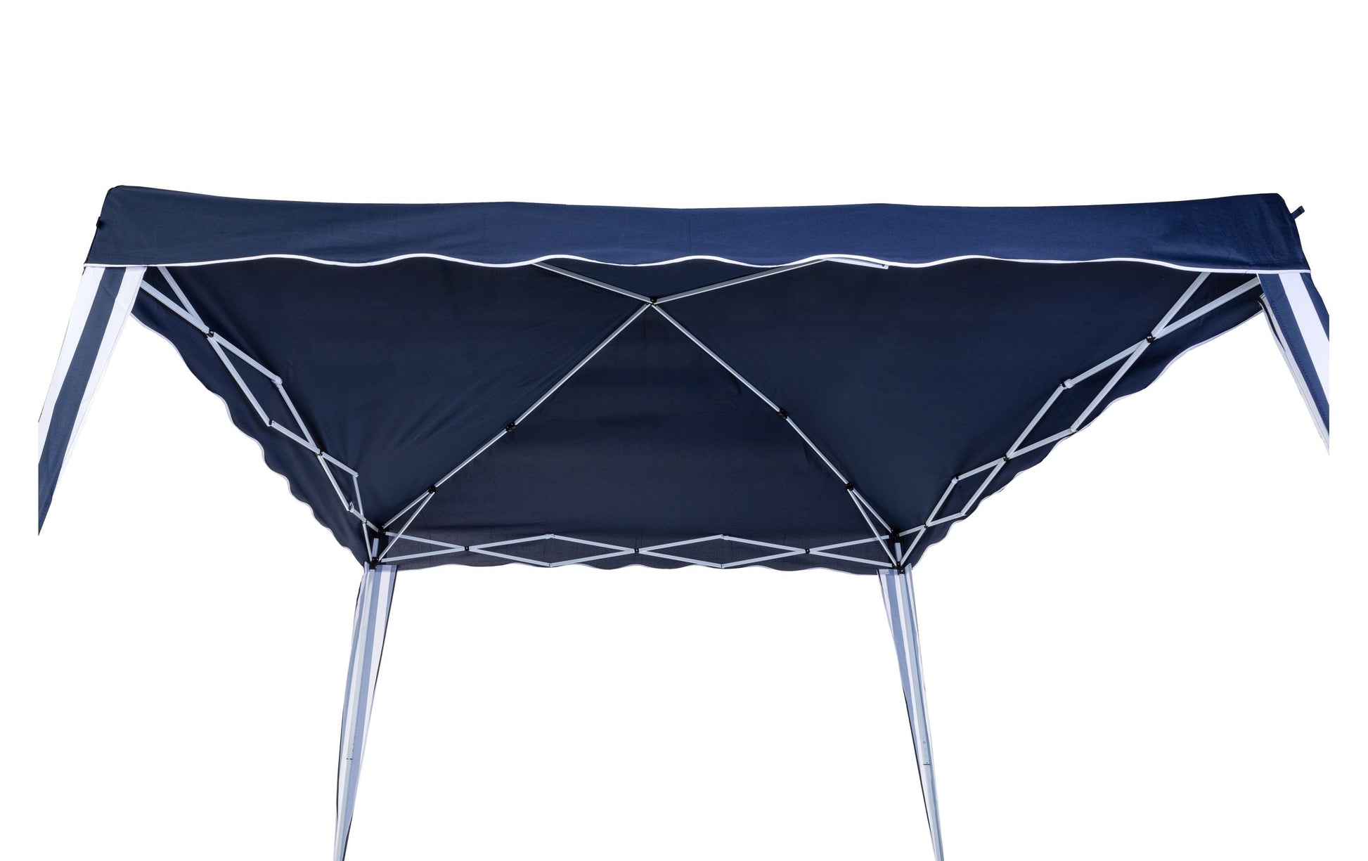 Cocon Pavillon 3 × 3 m – 260 cm hoch, blau/weiss, spritzwasserdicht, für Aussenbereich