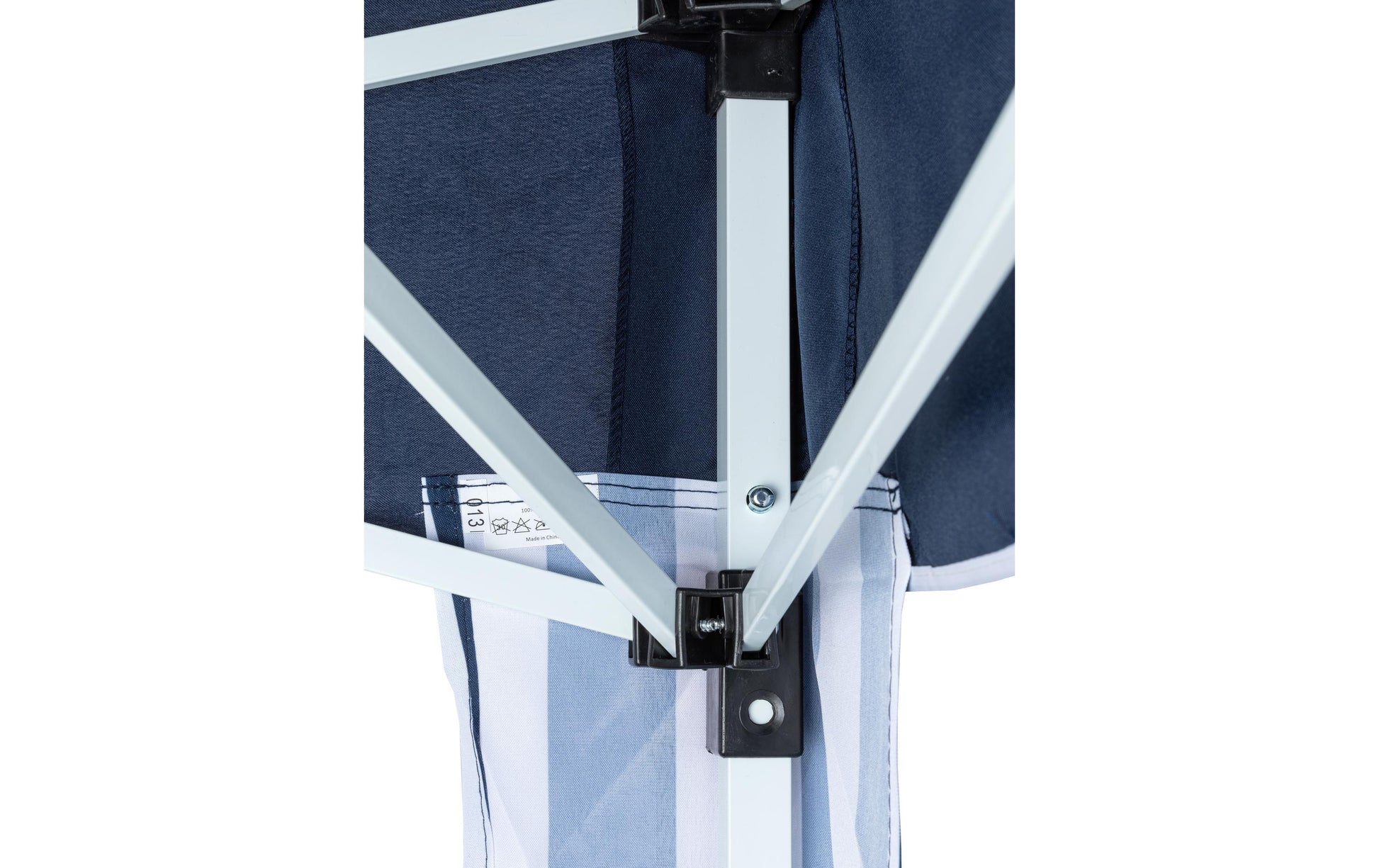 Cocon Pavillon 3 × 3 m – 260 cm hoch, blau/weiss, spritzwasserdicht, für Aussenbereich