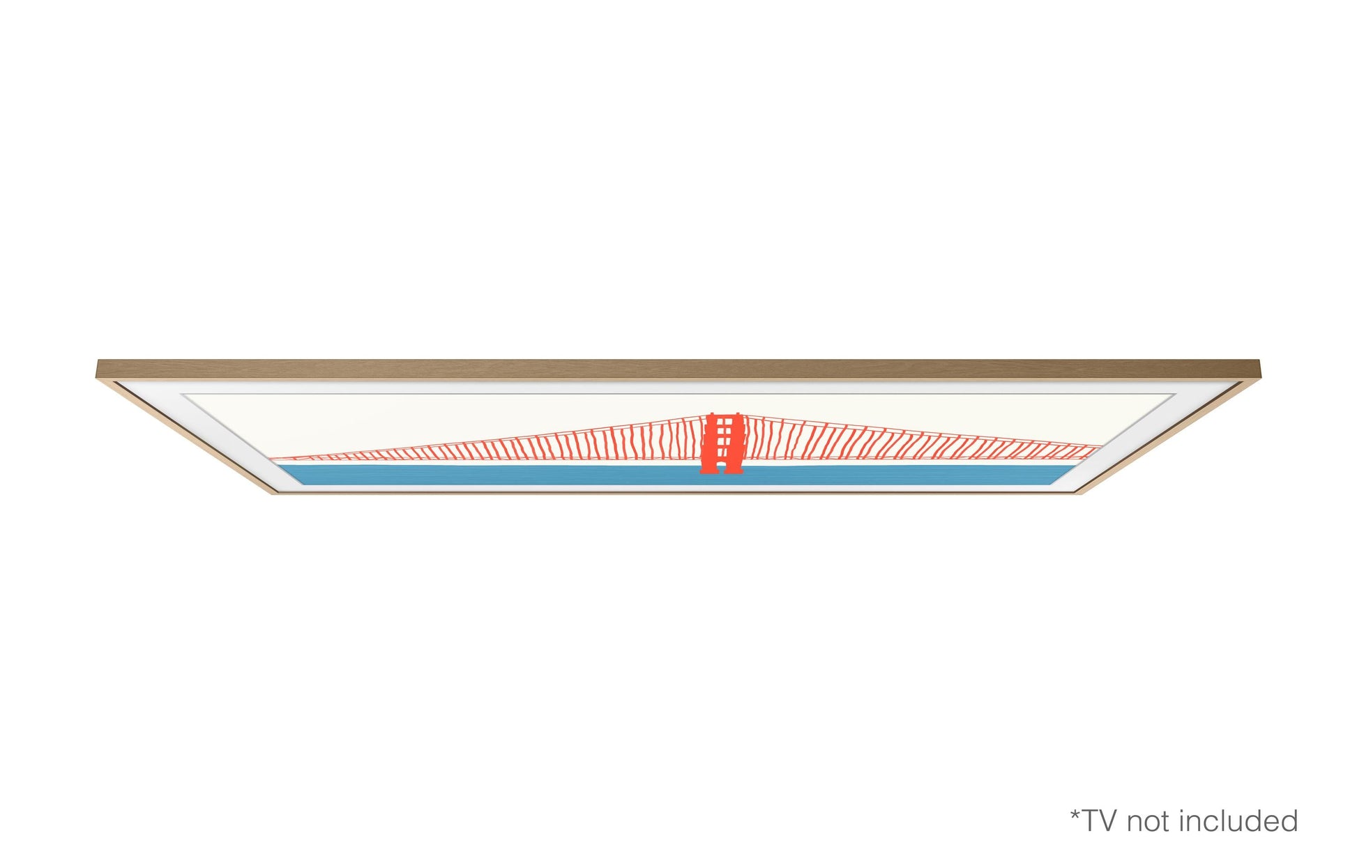 Samsung VG-SCFA85TKBXC – LED-Wandrahmen, für The Frame 5.0 (2021) (LS03A), 85,0", Hellbraun