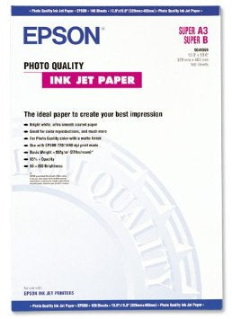 Epson Fotopapier – matt, A3+, 105 g/m², 100 Blatt – für Inkjet-Drucker