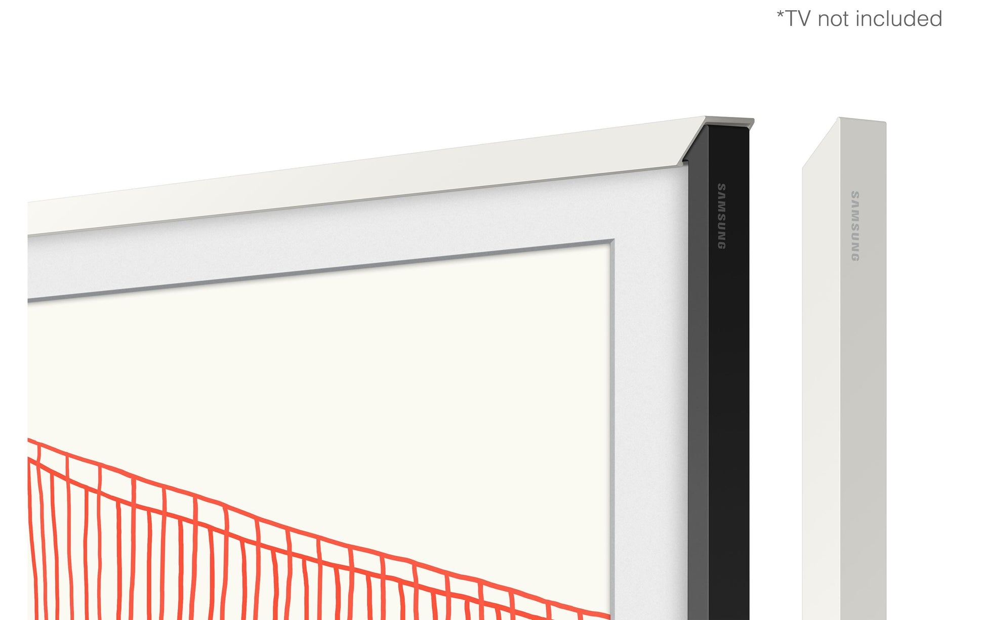 Samsung VG-SCFA55WTBXC Rahmen – für The Frame 5.0 (2021) (LS03A) und 55" Fernseher – Weiss