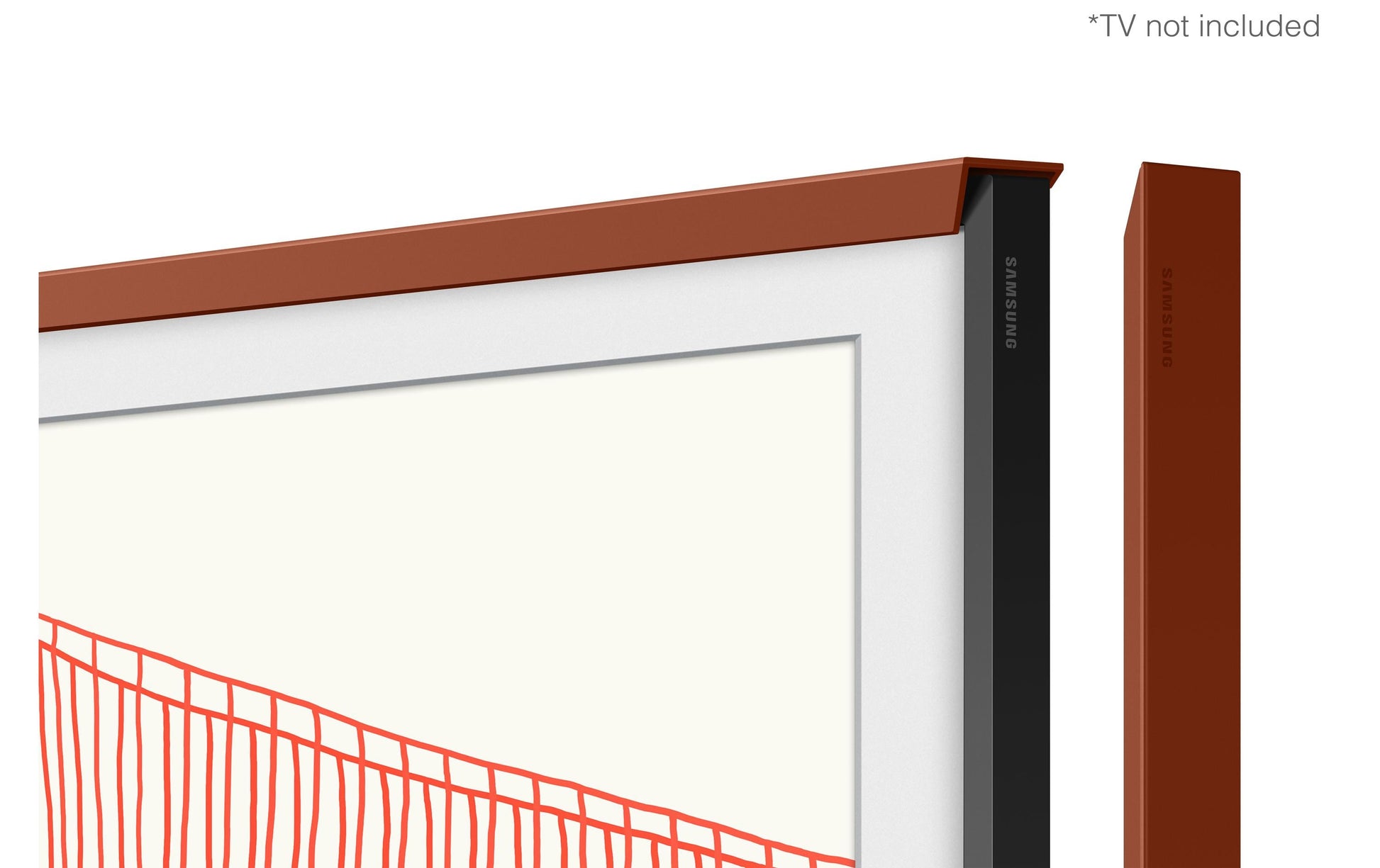 Samsung VG-SCFA65TRCXC – LED-Wandrahmen, für The Frame 5.0 (2021) (LS03A), 65", Terrakotta