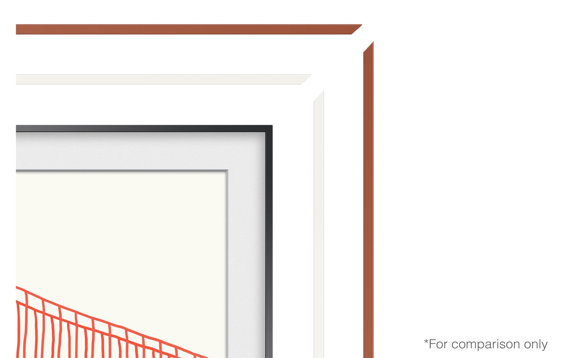Samsung VG-SCFA65TRCXC – LED-Wandrahmen, für The Frame 5.0 (2021) (LS03A), 65", Terrakotta