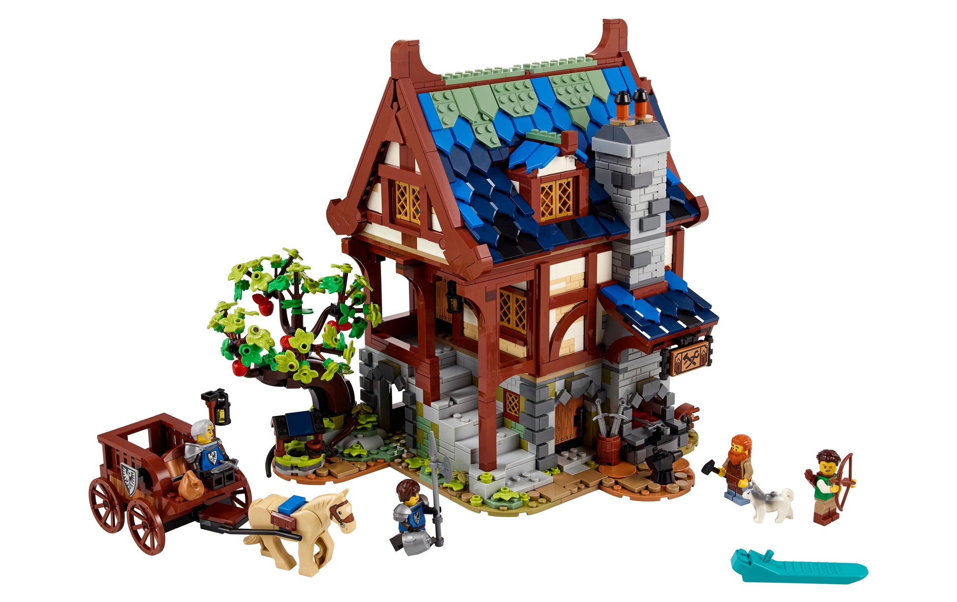 LEGO Ideas Mittelalterliche Schmiede 3D-Puzzle – 2164 Teile – ab 18 Jahren