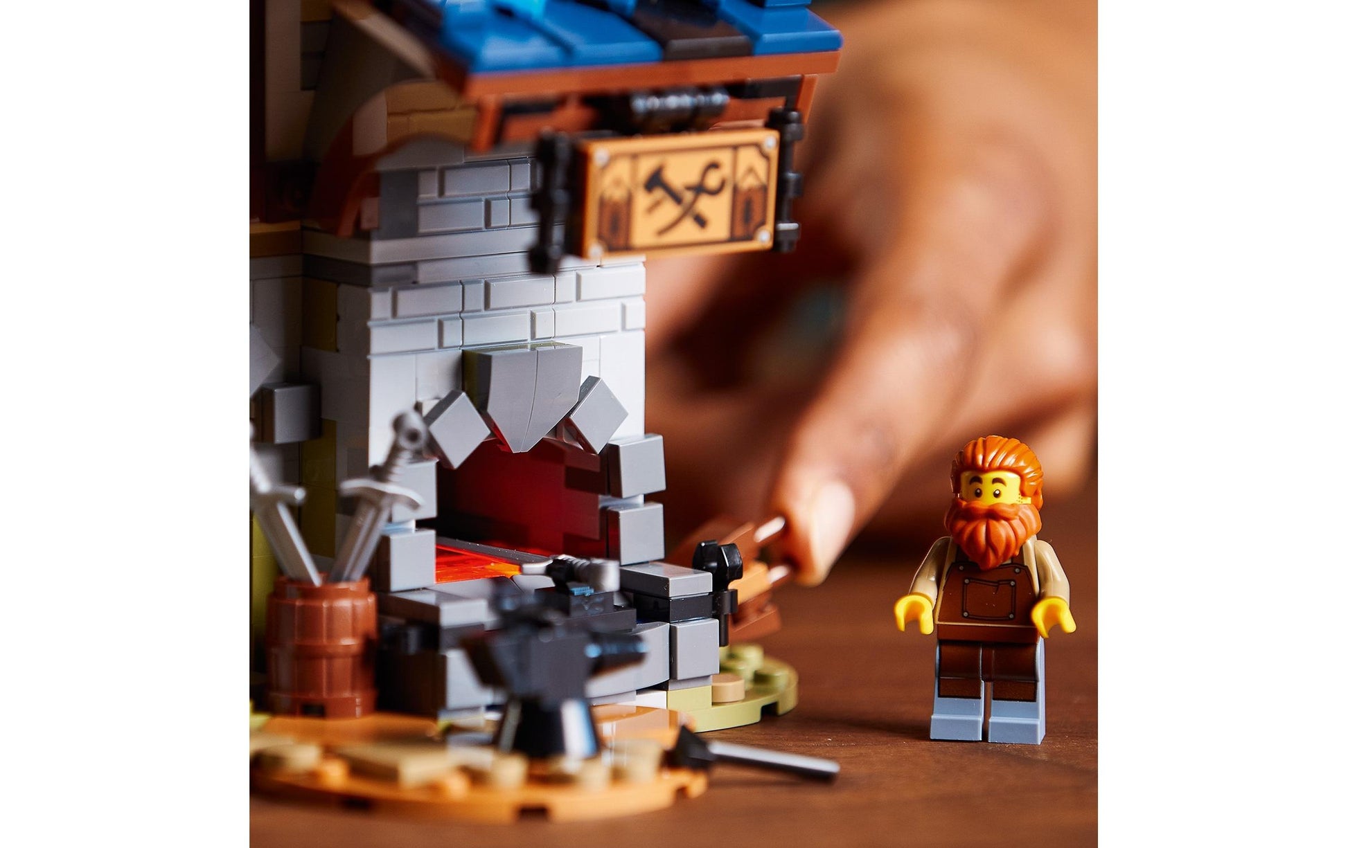 LEGO Ideas Mittelalterliche Schmiede 3D-Puzzle – 2164 Teile – ab 18 Jahren