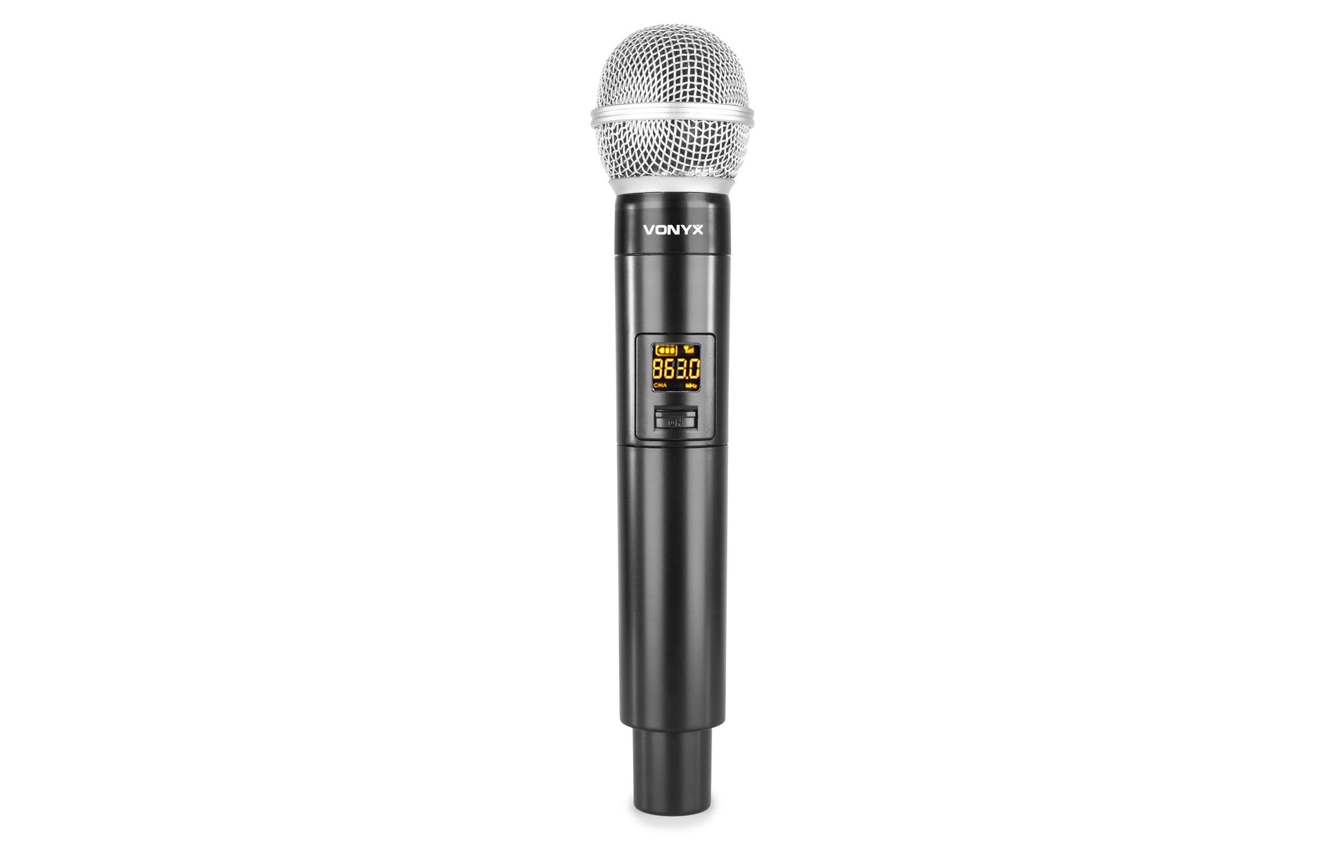 Vonyx WM55 Studio-Mikrofon – 6,35 mm Klinke, Kabellos, Niere, 40–18'000 Hz, Schwarz/Grau