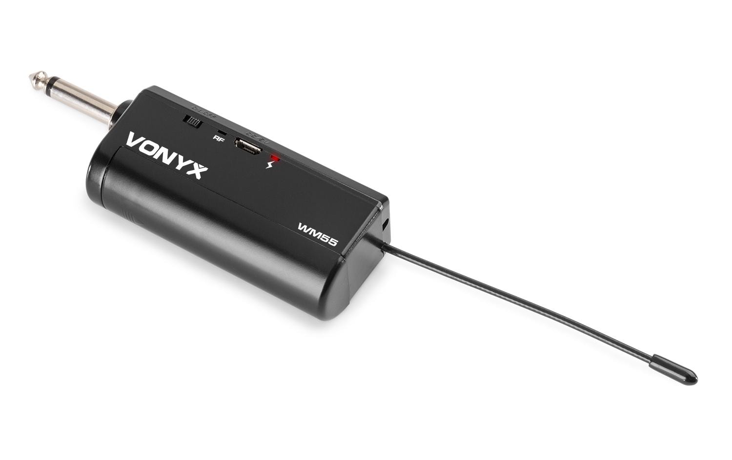Vonyx WM55 Studio-Mikrofon – 6,35 mm Klinke, Kabellos, Niere, 40–18'000 Hz, Schwarz/Grau
