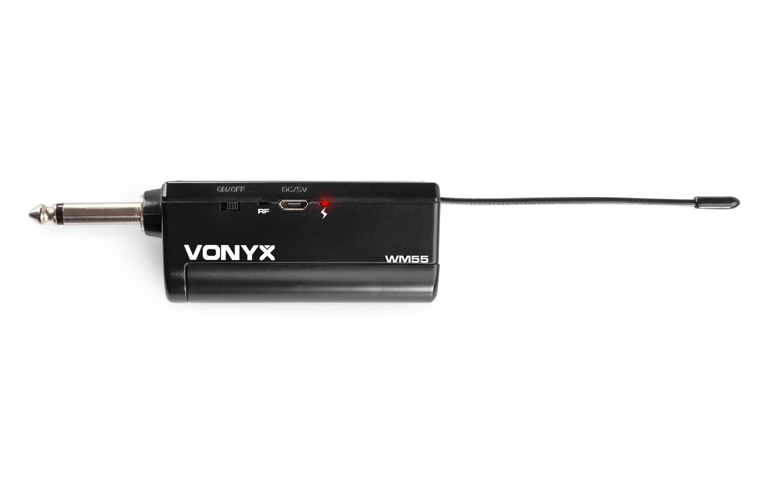 Vonyx WM55 Studio-Mikrofon – 6,35 mm Klinke, Kabellos, Niere, 40–18'000 Hz, Schwarz/Grau