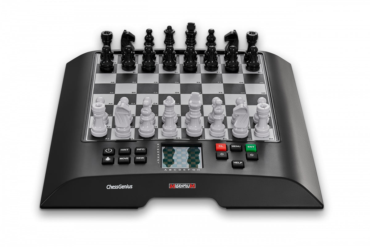 Millennium Chess Genius – Strategiespiel, 1–2 Spieler, ab 8 Jahren, 40 Min., DE/EN/FR/IT/RU