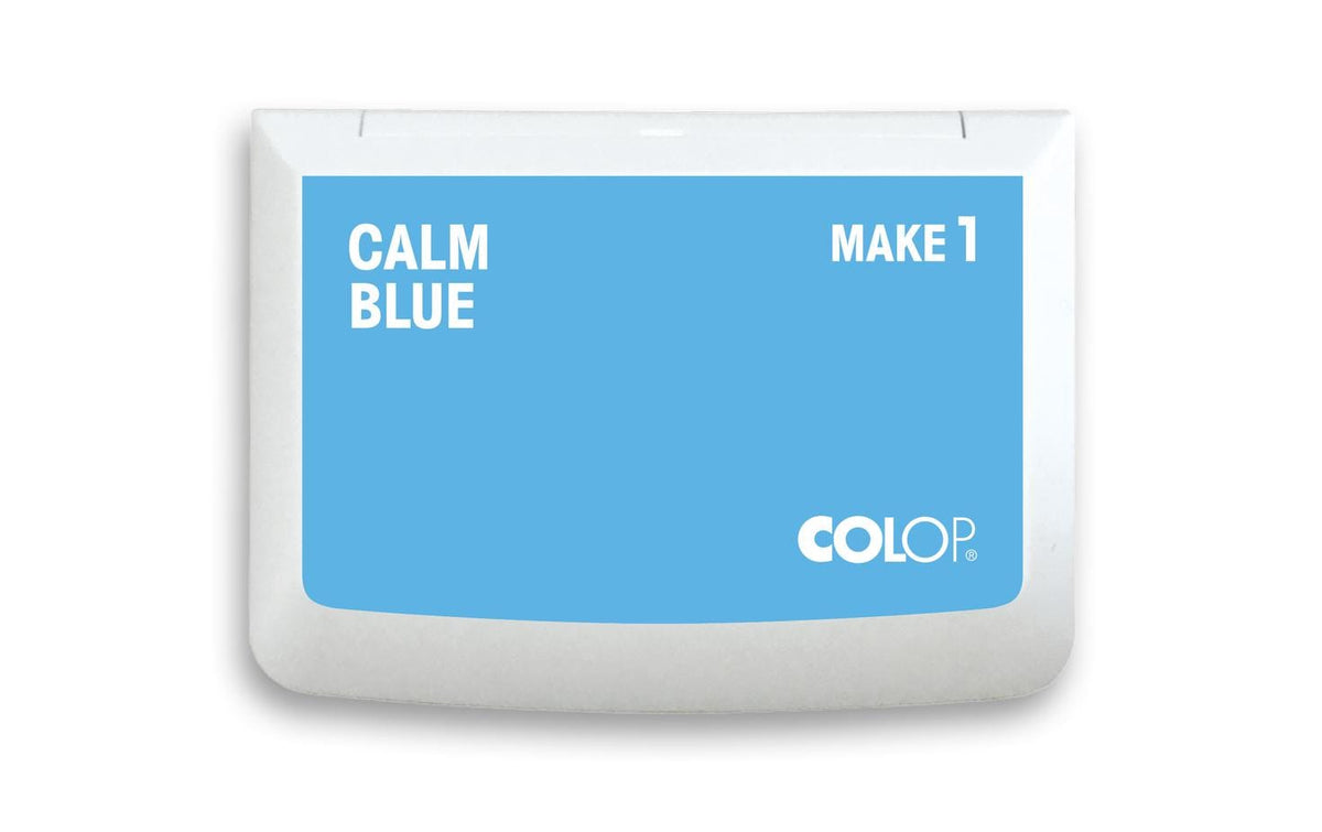 Colop Make1 – Stempelkissen 90 × 50 mm – Blau, Kunststoffgehäuse