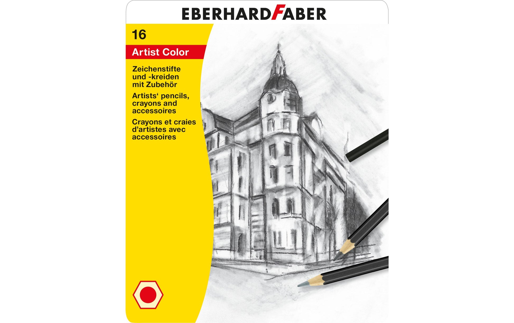 Eberhard Faber Artist Color Zeichenset – 16er-Set, Metalletui