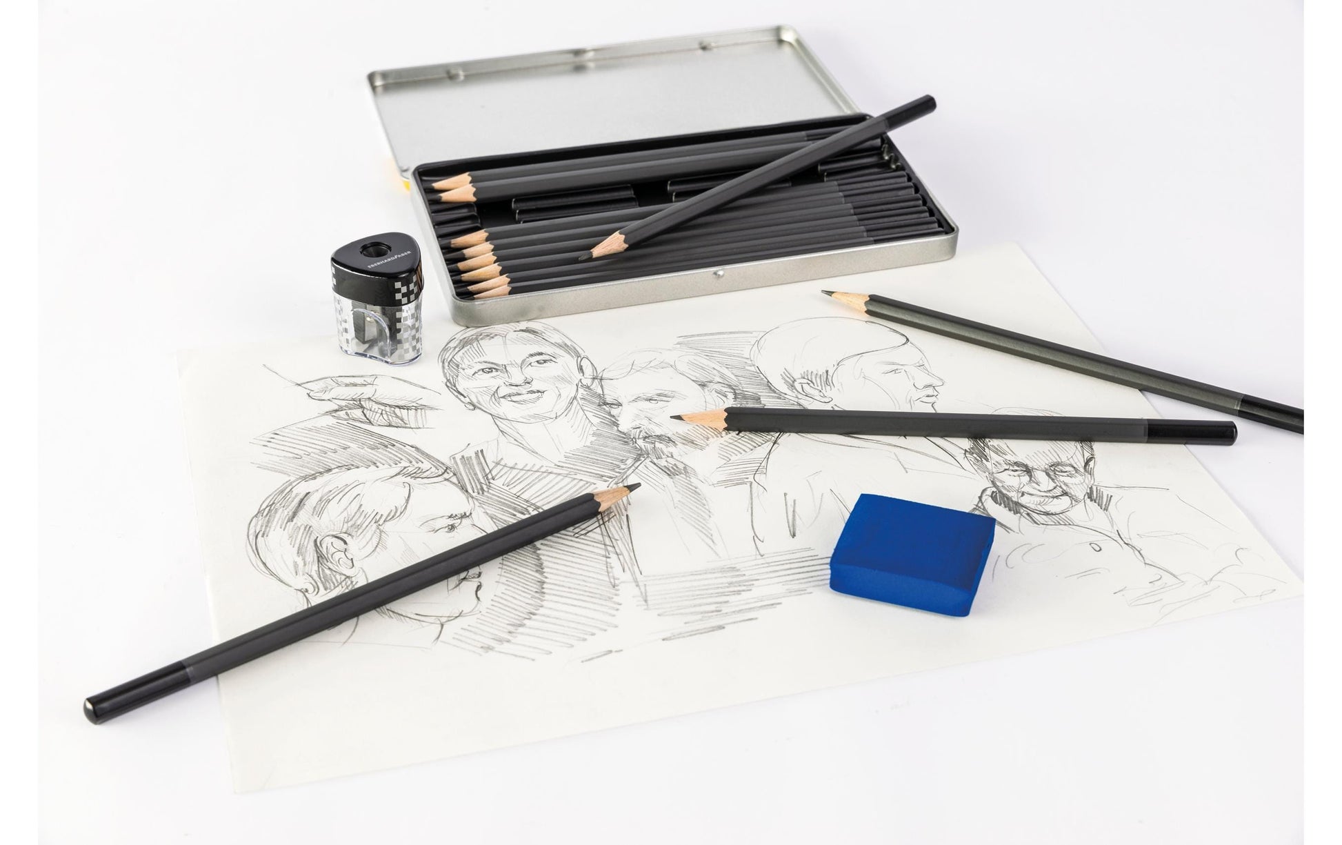 Eberhard Faber Artist Color Zeichenset – 16er-Set, Metalletui