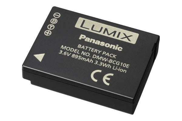 Panasonic DMW-BCG10E Lithium-Ionen-Akku – 895 mAh, 3,6 V (3,3 Wh) – für Panasonic DMC-TZ7, DMC-TZ6