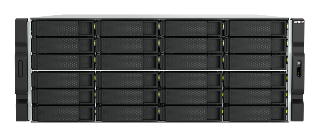 QNAP TS-h2477AXU-RP-R7D-24H02 Speichergerät – 288 TB, SATA, 4U, 24-Bay, Ryzen 7 7700, 32 GB DDR5