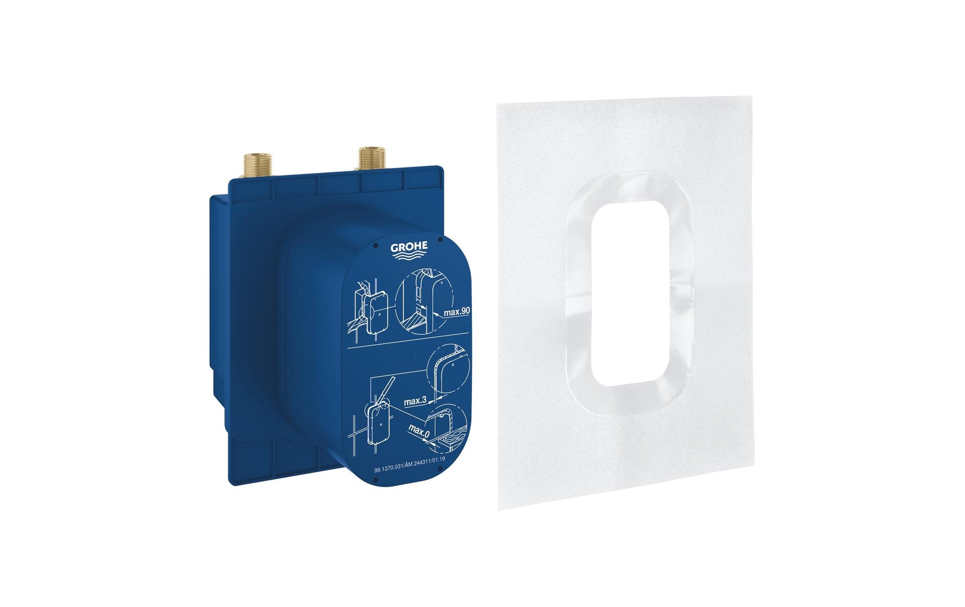 GROHE Einbaukasten – 162 × 66 × 172 mm, Kunststoff, Blau, für Armatur