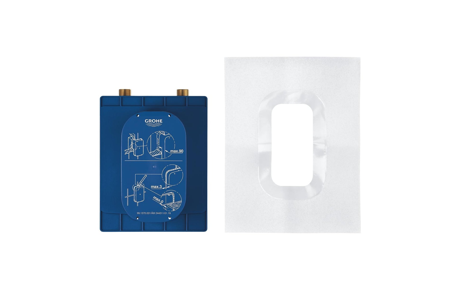 GROHE Einbaukasten – 162 × 66 × 172 mm, Kunststoff, Blau, für Armatur