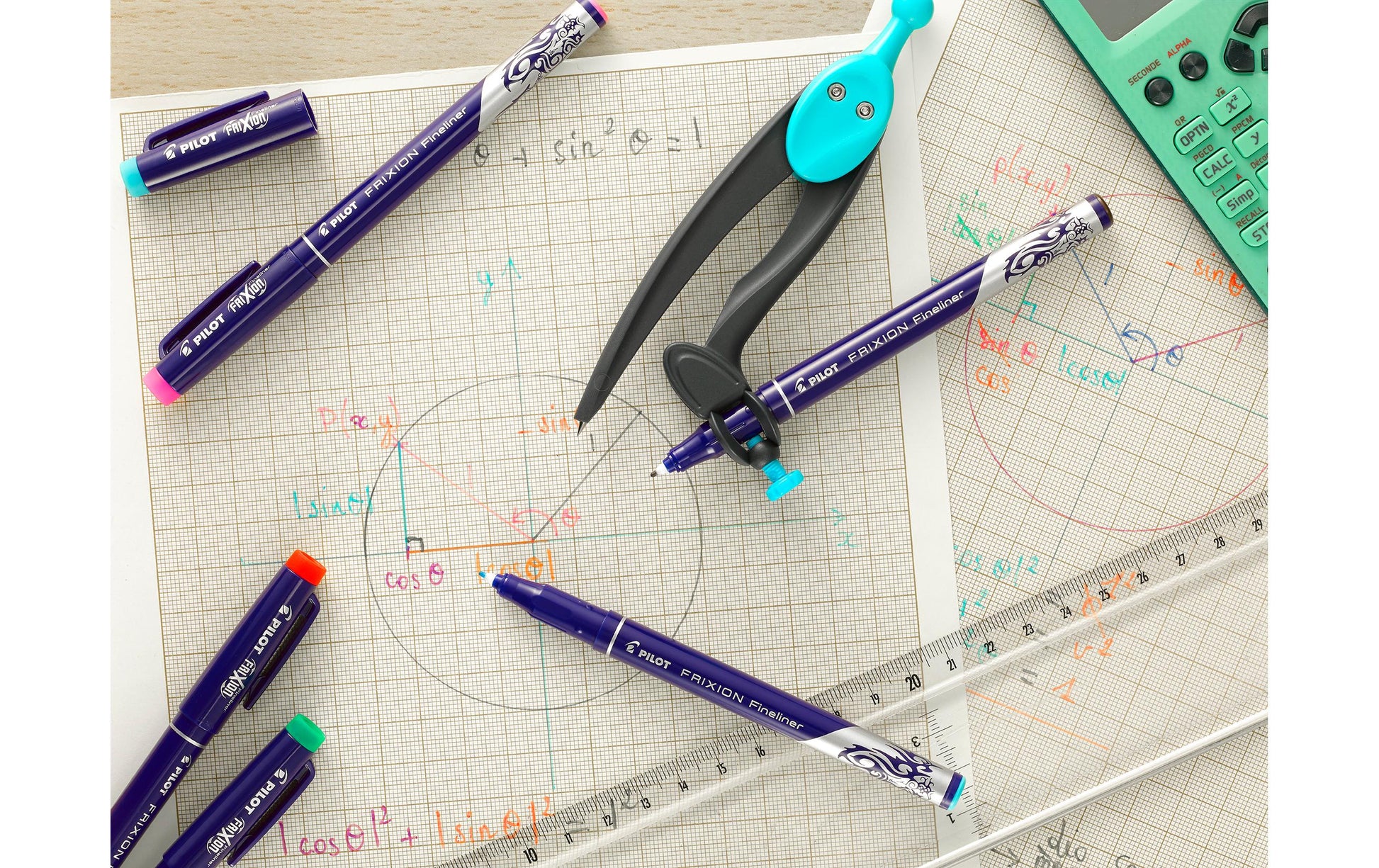 Pilot FriXion Fineliner 0,45 mm – grün