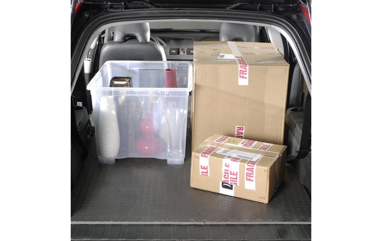 Mottez Fussmatte B516F – 60 × 60 cm, 1,2 cm, dunkelgrau, für Innen- und Aussenbereich