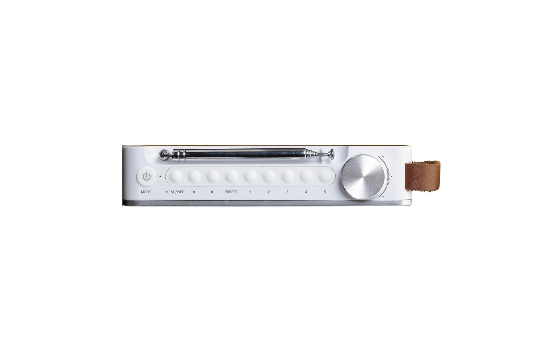 Lenco PDR-040 – DAB-/Internetradio – Portabel – DAB+, UKW, Internetradio, Bluetooth, Akkubetrieb – Weiss