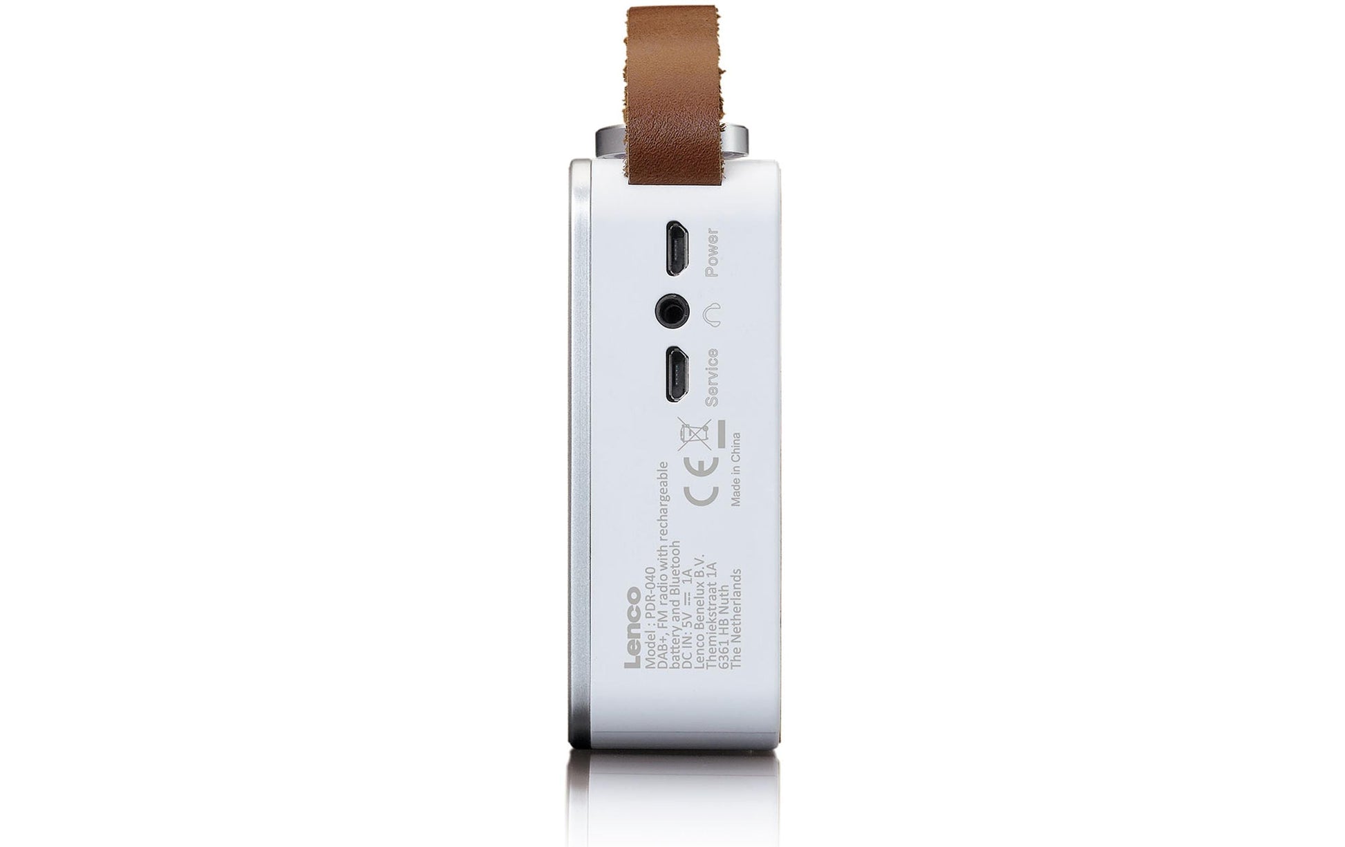 Lenco PDR-040 – DAB-/Internetradio – Portabel – DAB+, UKW, Internetradio, Bluetooth, Akkubetrieb – Weiss