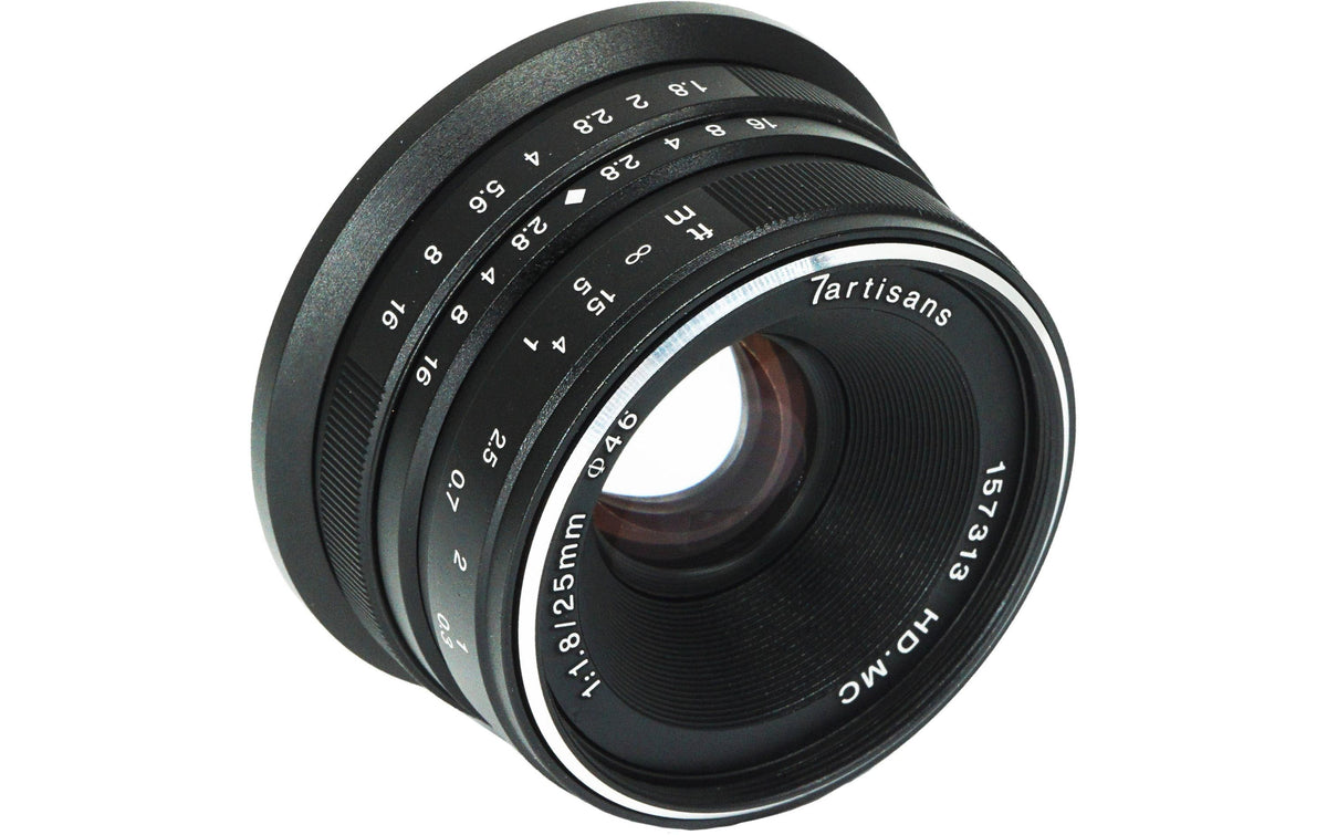 7Artisans 25 mm f/1.8 Objektiv – Fujifilm X-Mount – APS-C, 46 mm Filter