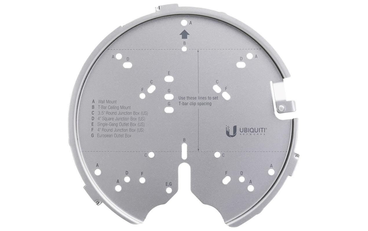 Ubiquiti Rack-Montagekit – für UAP-AC-PRO, UAP-AC-HD, UAP-AC-SHD, Aluminium
