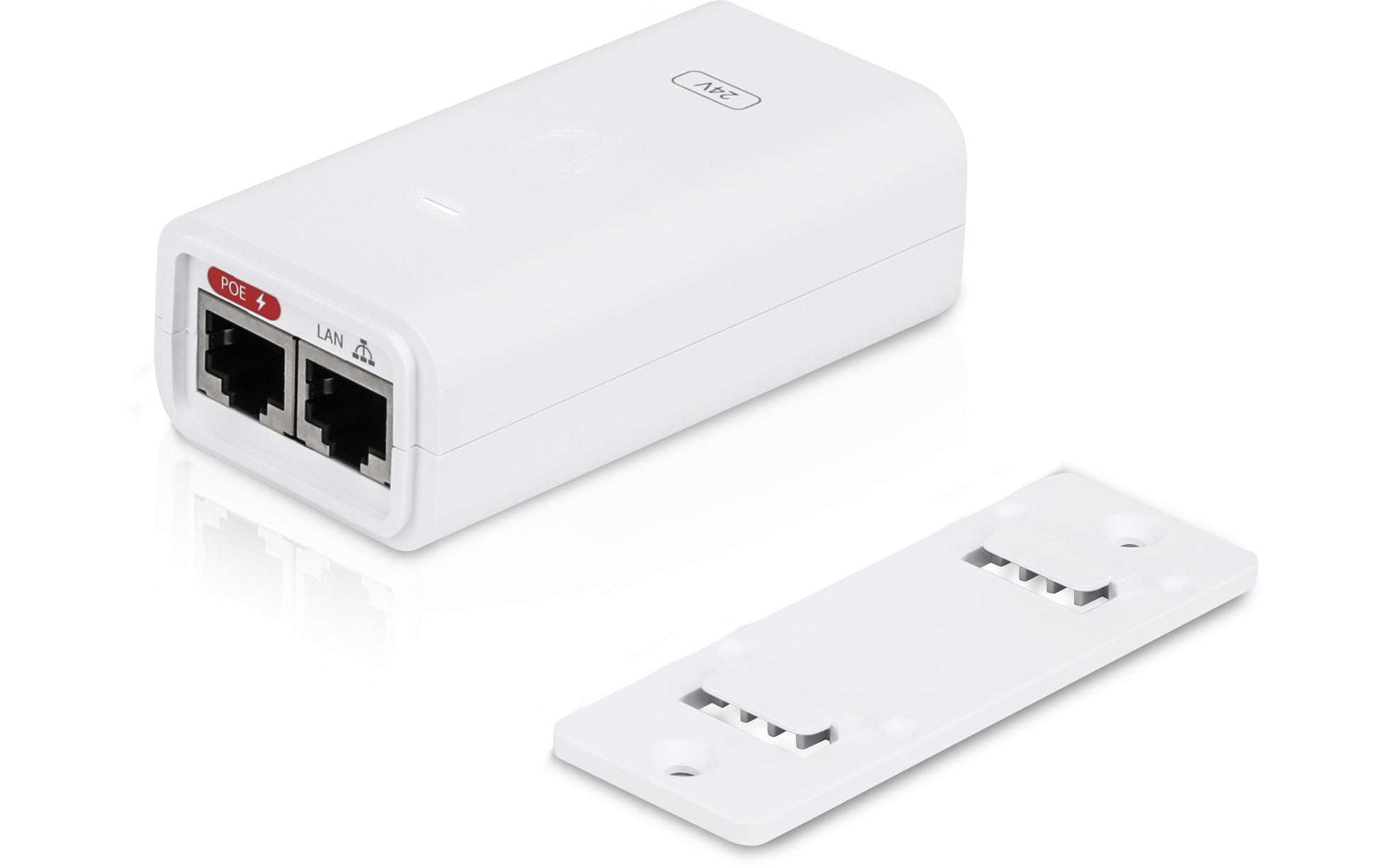 Ubiquiti POE-24-12W-G-WH PoE-Injektor 12 W – Gigabit Ethernet, RJ-45×2, EU-Stecker (Typ C) – Weiss