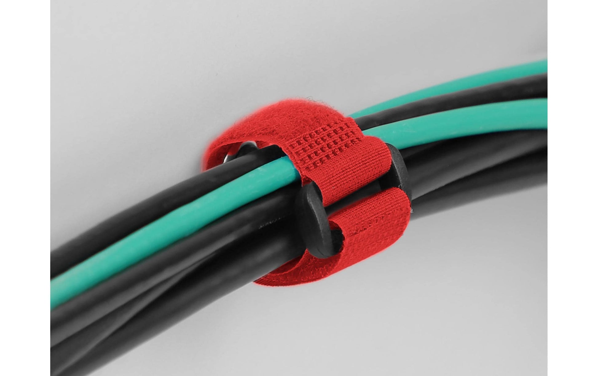 DeLOCK Klettkabelbinder, 150 mm, 20 mm, 5er-Pack – Rot