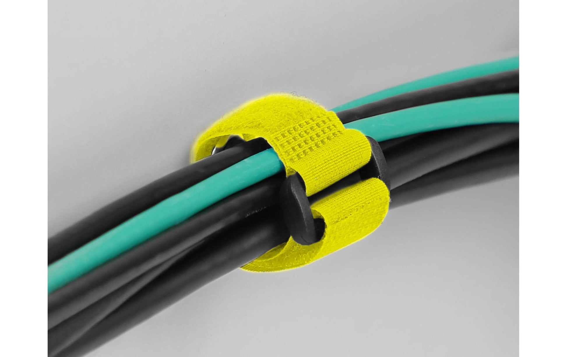 DeLOCK Klettkabelbinder, 280×38 mm, 3er-Pack, Gelb