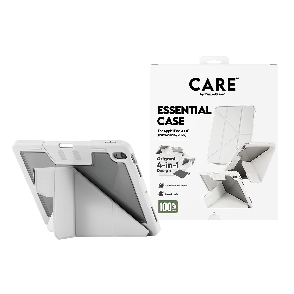 PanzerGlass CARE Essential Tablet-Hülle für Apple iPad Air 11" (2024–2026) – Hellgrau